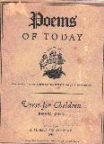 Poems of Today. Verse for Children.  Book One
